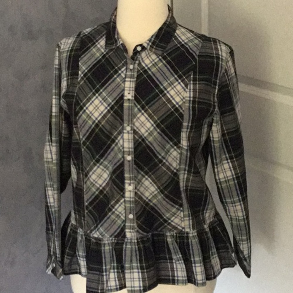 Kenzie plaid blouse size XL women’s